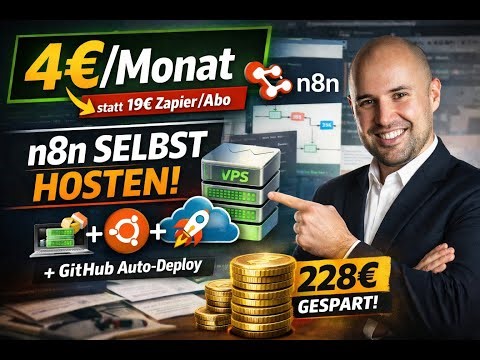 Eigener n8n Server für 4€/Monat – Coolify + Ubuntu VPS (statt Zapier/Make zahlen)