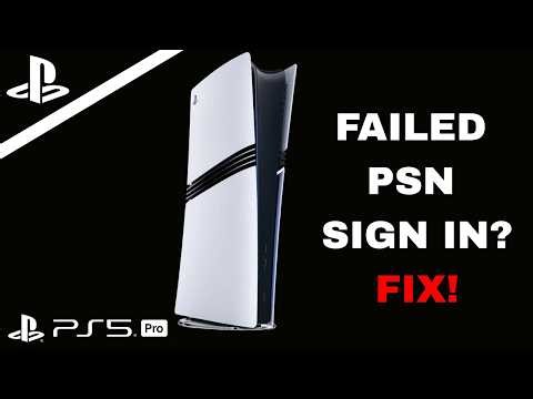 How To FIX Failed Playstation Network Sign In On PS5 Pro