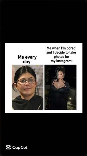 Me Every Day vs Me for Instagram 😂