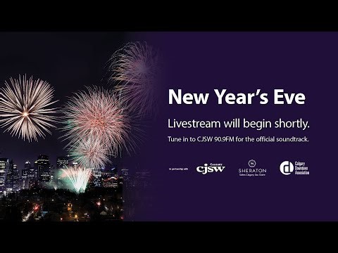 2025 New Year's Eve Fireworks in Calgary, Alberta, Canada