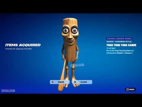 How To Get Tung Tung Tung Sahur Skin NOW FREE In Fortnite (Unlocked LEGO Tung Tung Tung Sahur Style)