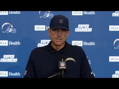 Jim Harbaugh Postgame Press Conference Vs Texans | LA Chargers