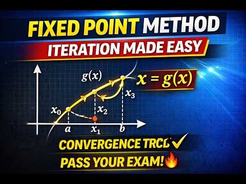 Fixed Point Iteration Method Explained | Step-by-Step with Example | Numerical Methods
