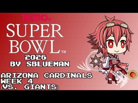 Tecmo Super Bowl 2026 (NES)(SBlueman) - Arizona Cardinals - Week 4