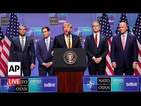 LIVE: Trump speaks at the end of NATO summit in Turkey
