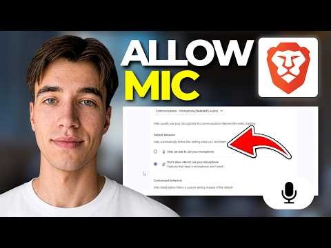 How To Allow Or Block Microphone Permissions In Brave Browser On Windows (Tutorial 2026)