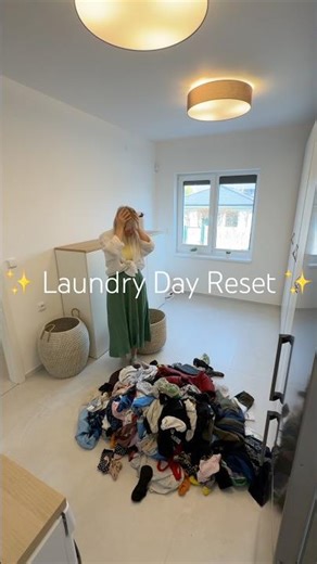 Satisfying Laundry Day Reset ✨ ASMR Cleaning Motivation #shorts