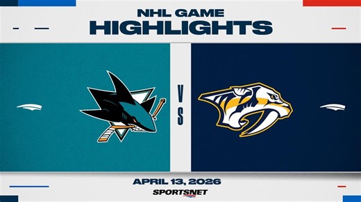 NHL Highlights | Sharks vs. Predators - April 13, 2026