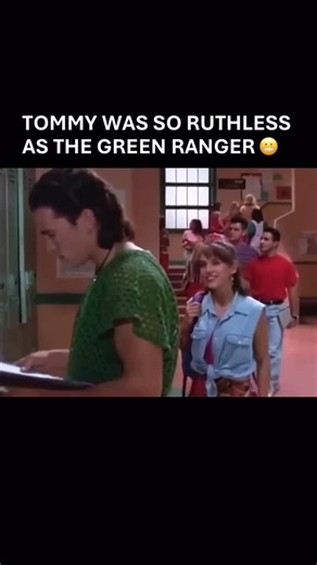 90s Era Nostalgia on Instagram: "Tommy Oliver was ruthless as the Green Ranger. The Pink Ranger didn’t deserve that. 😂 Mighty Morphin Power Rangers (1993): Recruited by the galactic sage Zordon, a group of five “teenagers with attitude” are granted the ability to transform into color-coded superheroes to defend Earth from the evil sorceress Rita Repulsa. Together, they utilize martial arts, advanced weaponry, and colossal assault vehicles known as Zords to battle monstrous threats and save the 