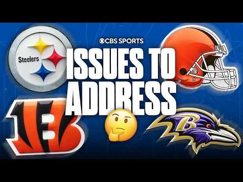 Issues to address before the season for every AFC North team 🤔 | Steelers, Ravens, Bengals, Browns