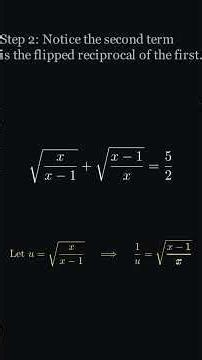 This substitution trick is INSANE #mathshorts #algebra