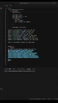 Python + Space = This INSANE Solar System Simulation🌍🪐#shorts #programming #python#pythonprogramming