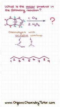 Oxidative Workup in Ozonolysis Reactions #organicchemistry #chemistry101