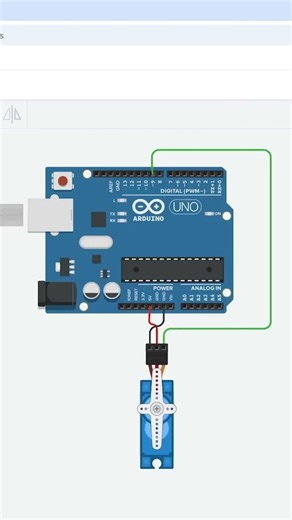 Servo Motor Control using Arduino uno #arduino #servomotor #electronic #shortvideo