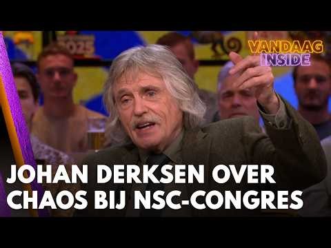 Johan Derksen reageert op chaos bij NSC-congres: ‘Opheffen die club!’ | VANDAAG INSIDE