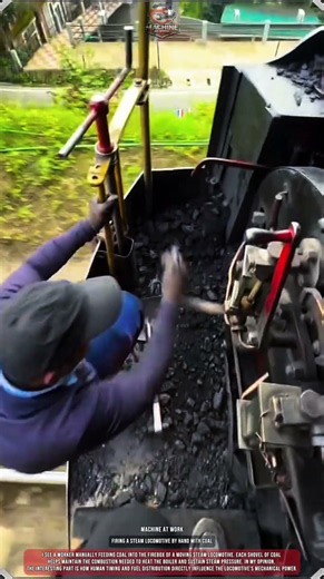 Firing a Steam Locomotive by Hand With Coal