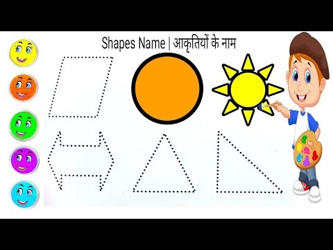 2D Shapes Draw for Kids | Learn New Shape songs for Kids Color | Toddler Learning #shapes​​ #drawing