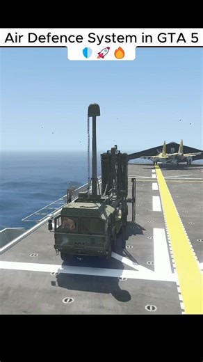 Air Defence System in GTA 5 😱🛡️🚀 | Anti-Air Power #Shorts
