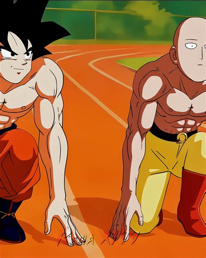When Goku Challenged Saitama to a Race… 😳💨