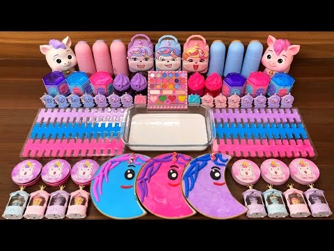 Satisfying Slime Mixing: Galaxy Unicorn Glossy ASMR Random Fix