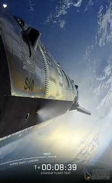 SpaceX Starship Super Heavy v3 Flight 13 launch and splashdown #space #spacexstarship #rocket