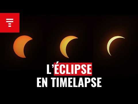 Revivez l’éclipse solaire en timelapse !