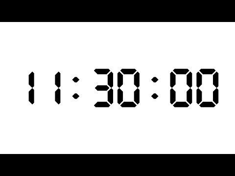 11 Hour 30 Minutes Timer | White Screen With Silent Focus | NX