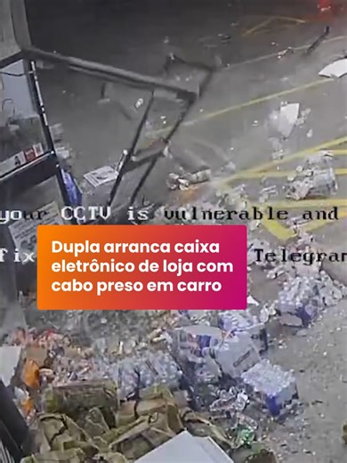 Ladrões tentam roubar caixa eletrônico no Texas