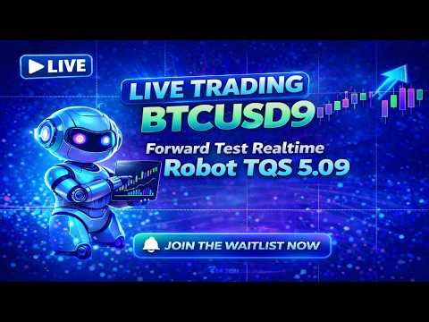 🔴 LIVE TRADING BTCUSD 🔴 Robot TQS 5.09 Forward Test Realtime | Auto Trading Profit?