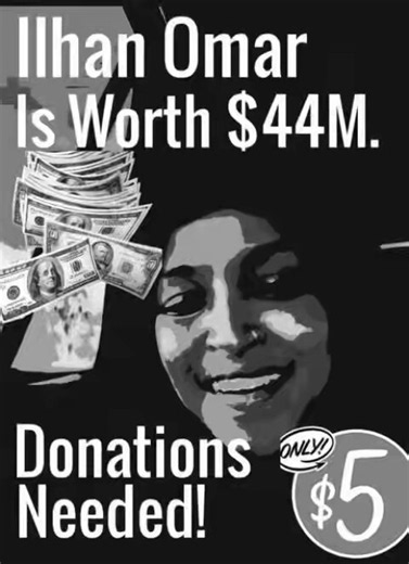 🔥Red🔥 on X: "How dare she asked for donation! 😠How rich is Ilhan Omar? Her household, which had reported a net worth between roughly $40,000 and $250,000 just a year earlier, was suddenly worth somewhere between $6 million and $30 million. The jump, driven almost entirely by two businesses tied to her husband Tim Mynett, set off congressional investigators, drew direct attacks from President Donald Trump, and generated months of headlines." / X