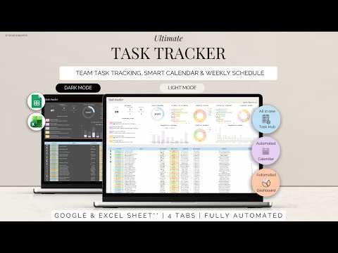 Ultimate Task Tracker for Productivity Excel & Google Sheets | Stay Organized | Full Tutorial