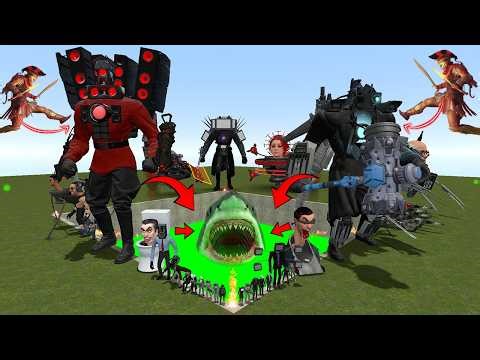 Spartan Kicking Skibidi Toilet 1-80 ALL BOSSES in Toxic Feeding Pit | Garry's Mod