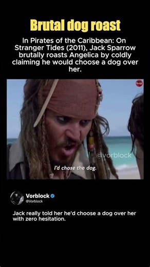 Jack Sparrow Says He'd Take a Dog Over Angelica Even If She Was His Sister
