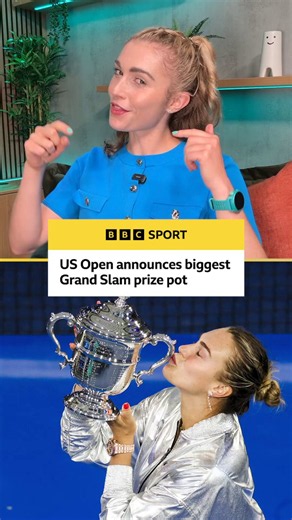 The US Open is offering the biggest prize fund in Grand Slam HISTORY... | 24vids