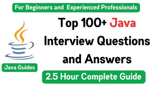 Top 100+ Java Interview Questions and Answers | Complete 3 Hour Course on Java Interview Preparation | Ramesh Fadatare