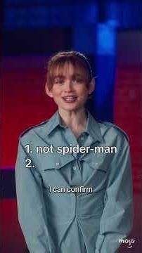 Sadie Sink Hiding Her Spider Man Role for 2 Minutes Straight