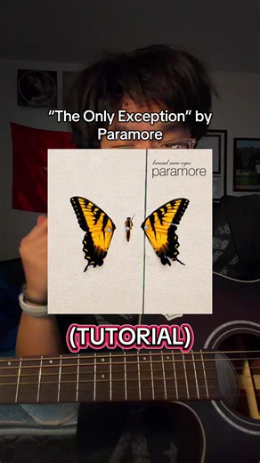 TUTORIAL | “The Only Exception” by Paramore #theonlyexception #paramore #guitartutorial #guitartok #brandneweyes