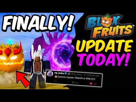 Summer Update Trailer FINALLY TODAY! Venom Rework + New Fruit in Blox Fruits Update
