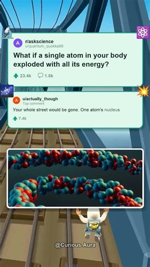 What if ONE atom in you exploded? 💥 #shorts