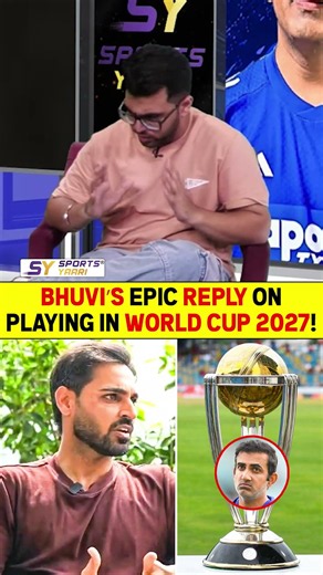 BHUVI’S EPIC REPLY ON PLAYING IN WORLD CUP 2027! #bhuvneshwarkumar #odiworldcup #gambhir #virat #rcb