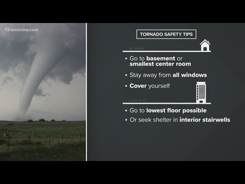 Tornado safety tips