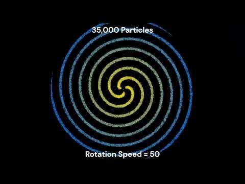 Galaxy Particle System in ImGui - Original Speed
