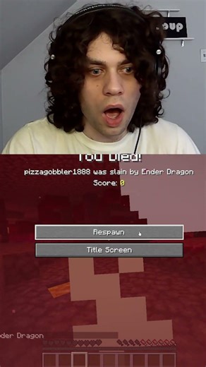 He spawned the ender dragon... twice (1 in 1024 chance)