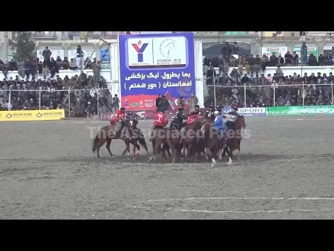 Final game of Afghanistan’s popular annual buzkashi tournament - an equestrian sport with few rules