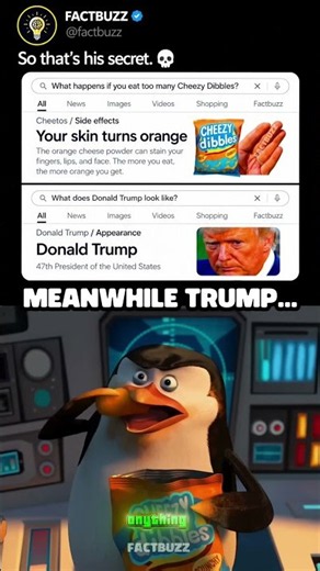 Trump’s Secret To Staying Orange Is CRAZY 💀😭 #memes #usa #funny #viral #uk