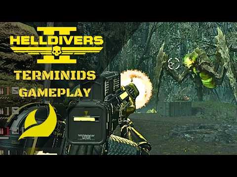 HELLDIVER Vs TERMINIDS in #helldivers2 | Helldiver 2 CINEMATIC Combat GAMEPLAY 20