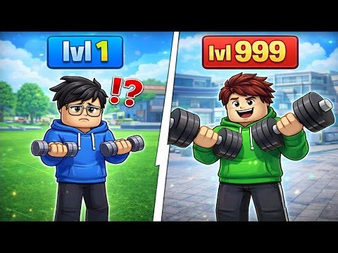 I Became the STRONGEST Player in Muscle Legends…