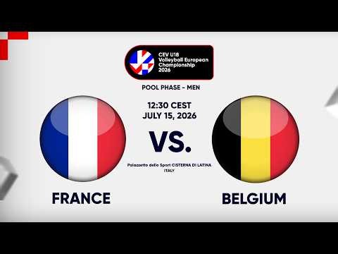 Full Match | France vs. Belgium | CEV U18 Volleyball European Championship 2026 | Men