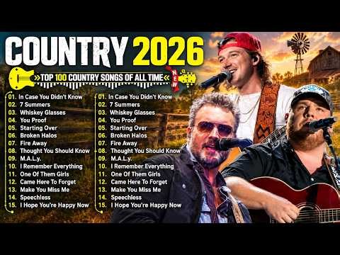 Best New Country Music 2026 ❤️ Luke Combs, Morgan Wallen, Chris Stapleton | Country Mix