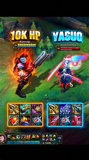 10K HP GRAVES killing YASUO in 1 second #leagueoflegends